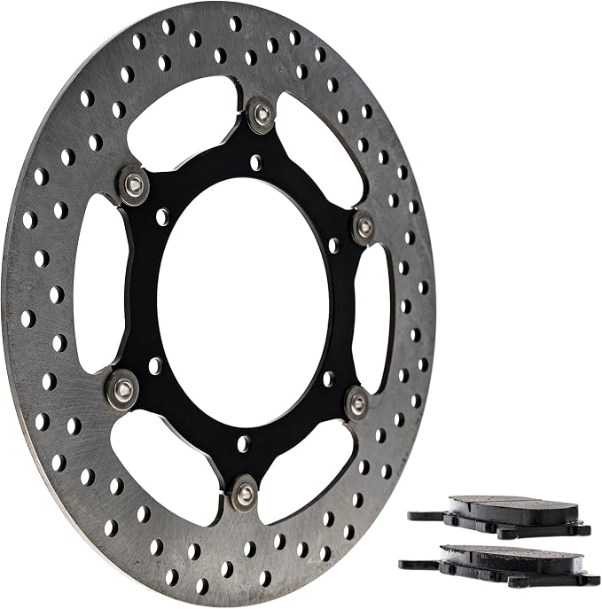 NICHE Front Left Brake Rotor Pad Semi Metallic Kit For Yamaha V Star 950 5S7-W0045-00-00 4WM-W0045-00-00 5VS-2581T-01-00