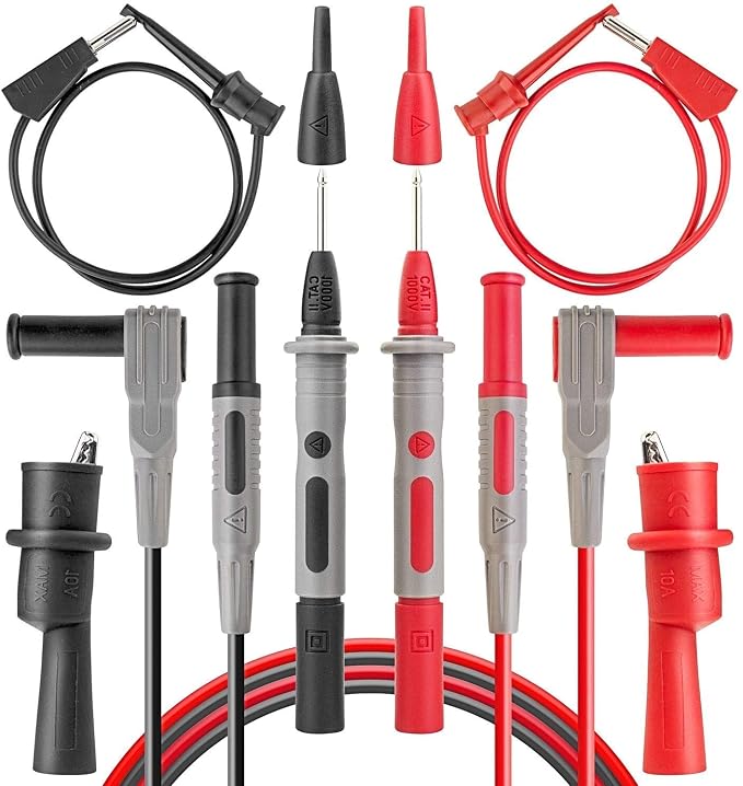 AstroAI 4000 Counts Digital Clamp Meter+Multimeter Test Leads Kit,