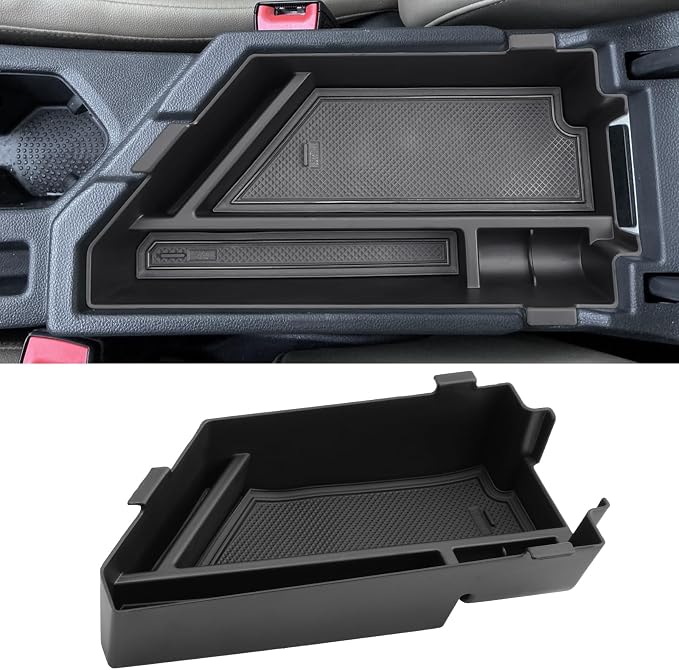 CDEFG for Volkswagen Jetta 2020-2025 2026 Center Console Organizer Tray 2020-2025 2026 VW Jetta Accessories Middle Console Organizer Armrest Storage Box Arm Rest Insert