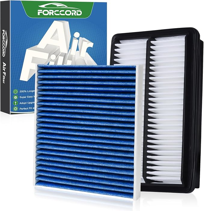 Cabin & Engine Air Filter Fit for Acura TLX 2021-2025 2026 L4 2.0L, Honda Odyssey V6 3.5L 2018-2025 2026 Activated Carbon Cabin Filter Replacement CF11182 CA12061 Car Accessories