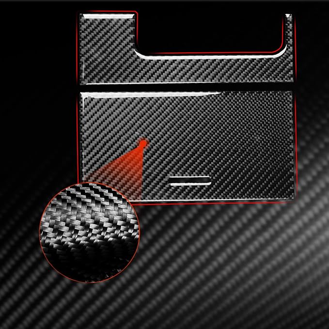 Black Soft Carbon Fiber car Interior Water Cup Panel Set 2/Piece Decorative Stickers Suitable for Acura TSX 09-14 Carbon Fiber car Interior