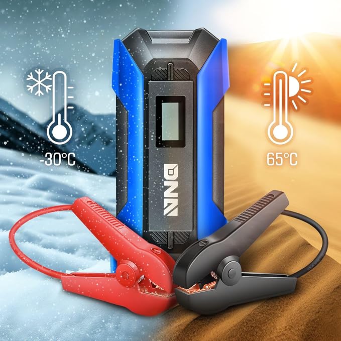 DNA MOTORING 12V 1500A 15000 mAh Portable Car Battery Jump Starter, Battery Pack Chargers, Jump Box， for Up to 7.0L Gas & 5.5L Diesel Engine TOOLS-00216 Blue