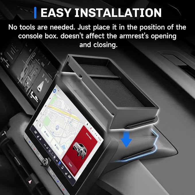 SXCY for 2026 Toyota RAV4 Dashboard Organizer Tray [Only for LE/XLE Premium/Woodland/SE 10.5-in] for 2026 Toyota RAV4 Accessories Screen Back Console Tray 2026 RAV4 Behind Dash Console Organizer