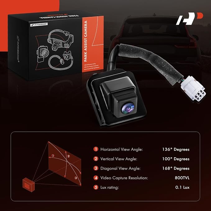 A-Premium Rear View Backup Camera Compatible with Kia | Parking Camera for 2014 2015 2016 Forte - Replace# 55HY213