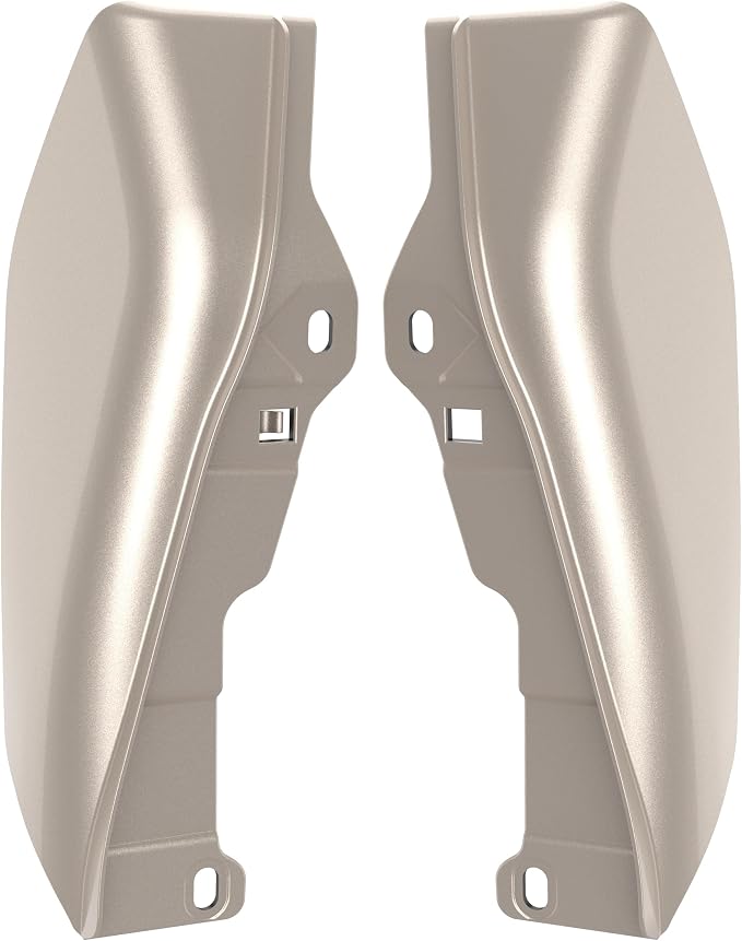 Color - Matched Mid Frame Air Deflectors Heat Shield, Perfectly Fit for Harley Touring Models 2009-2026 Silver Fortune
