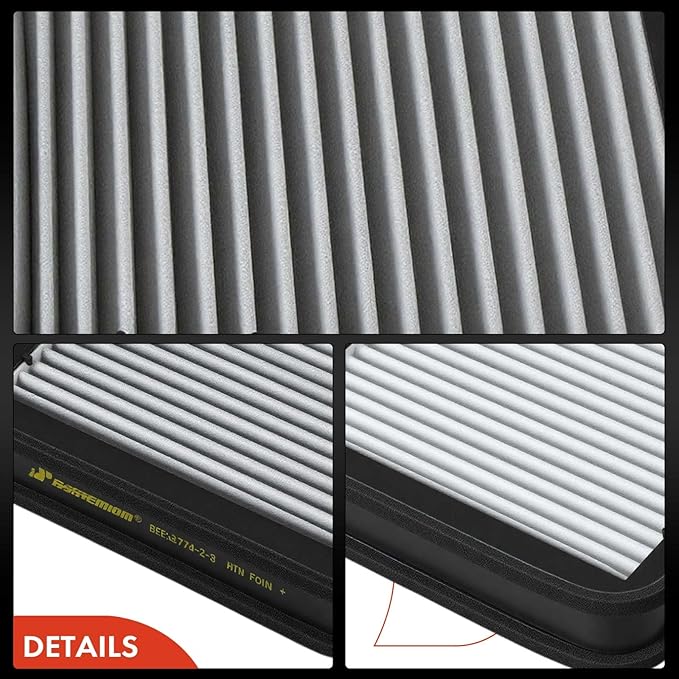 A-Premium 2-PC Cabin Air Filter w/Activated Carbon Compatible with Mercedes-Benz E300 1996-1999, E320 1996-1997, E420 1997, E430 1998-2002, E320, S500, S430, S600, CL500, CL600, E55 S55 CL65 CL55 AMG