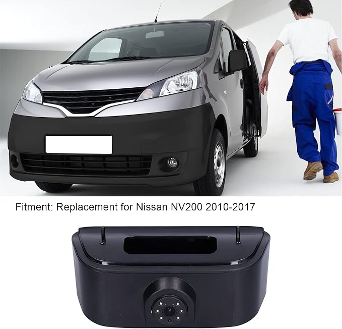 Backup Camera, Car Rear View Reverse Camera IP68 170¡ã 3rd Stop Lamp Mounted Black Replacement for NV200 2010-2017