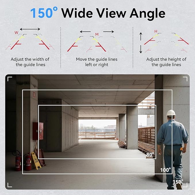 Skid Steer Backup Camera Dual-View 7 Inch 1080p HD, Magnetic Camera, and DVR Recorder for Farm Tractor Trucks, RVs, Trailers, and Farm Heavy Equipment