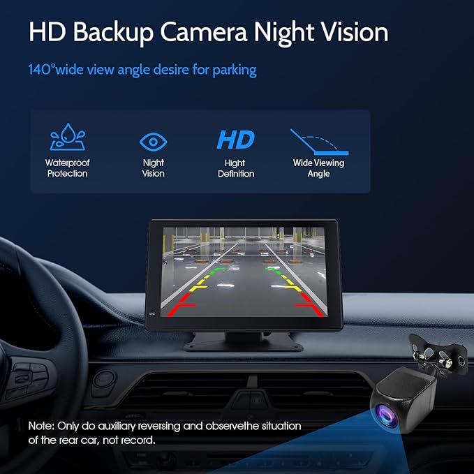 Haudio Portable Car Stereo,HD Touchscreen for All Vehicles,with Apple CarPlay & Android Auto with Backup Camera/Mirror Link/Voice Control/Bluetooth/GPS/AUX/FM Satellite Radio (7 inch)