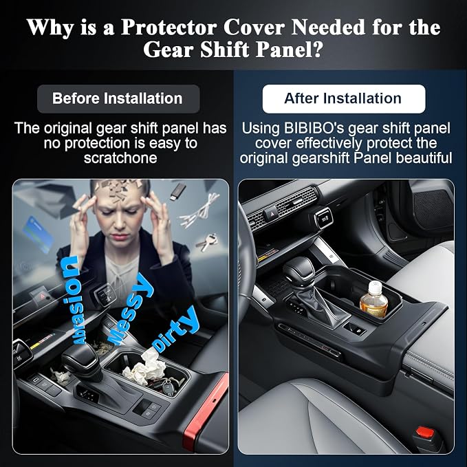 BIBIBO Upgraded for New 2026 Toyota RAV4 Gear Shift Cover 2026 Toyota RAV4 (LE, SE, XLE Premium,Woodland,XSE,Limited) Integrated Silicone Cover for Gear Shift Panel