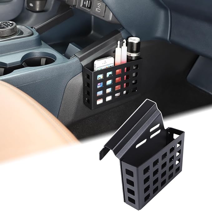 Aunginsy Center Console Right Side Gear Shift Storage Box Basket Compatible with Ford Maverick 2022-2025 Center Console Organizer Tray Side Gear Shift Armrest Storage Box Basket Interior Accessories