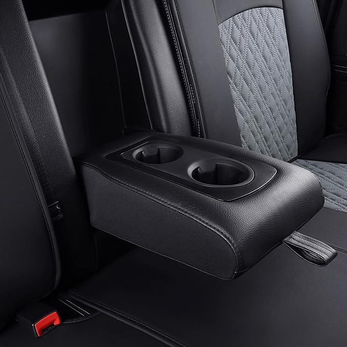 YIERTAI Car Seat Covers for Dodge Ram Fit 2009-2026 1500 2010-2026 2500 3500 Classic Bighorn Longhorn Laramie Tradesman Truck Gray Rear