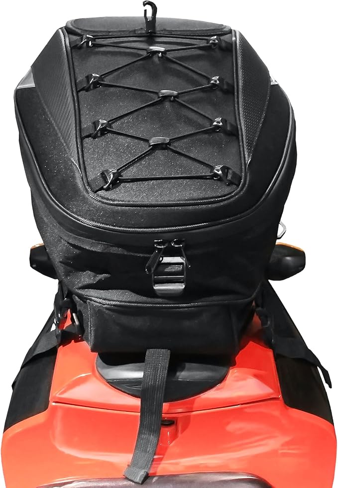 MZS Motorcycle Cover + Motorcycle Tail Bag, 38L Expandable Dual Compatible with Sport Bikes