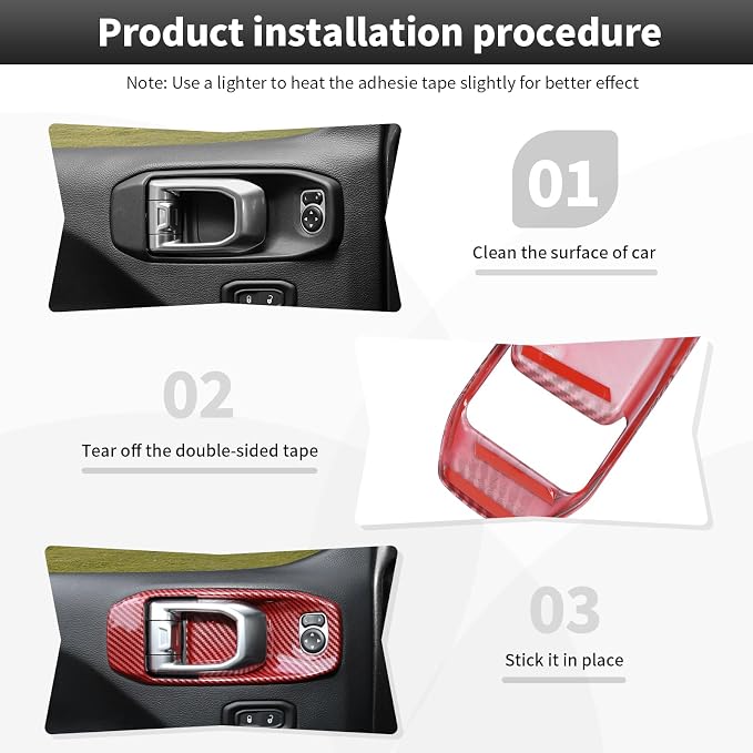 23PCS Full Set Interior Decor Trim Kits Fit for 2018-2023 Jeep Wrangler JL JLU & Gladiator JT 4Door Dashboard Cup Holder Headlight Switch Gear Shift Roof Speaker Map Light Inner Door Bowl Trim