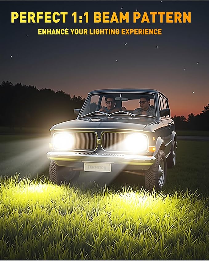 Termitor D2S Bulbs, 10X Brighter 50,000LM 6500K Cool White, 1:1 Size Plug and Play 3-Min Install, IP68 Waterproof, 80000Hrs Lifespan, Replacement for 85122 66240 66040, D2S Light Bulb, Pack of 2
