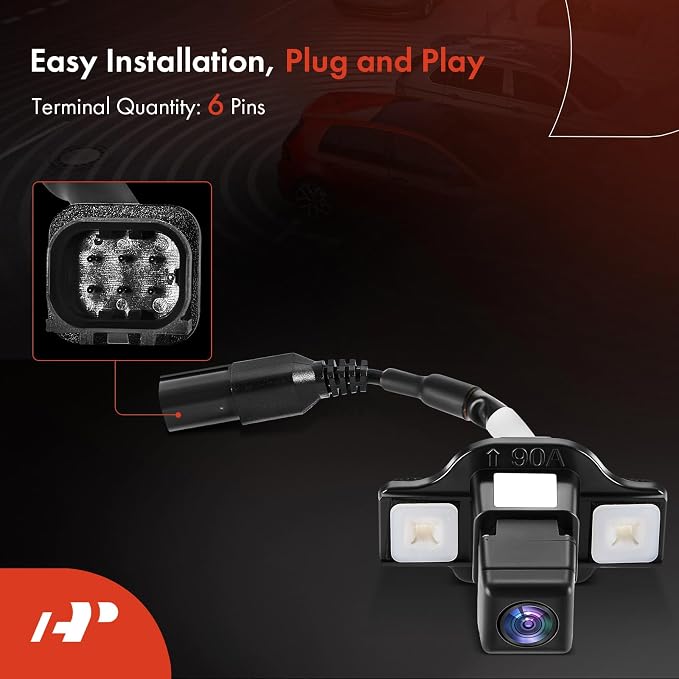A-Premium Rear View Backup Camera Compatible with Toyota | Parking Camera for 2016-2019 Prius, 2019 Prius AWD-e - Replace# 8679047070