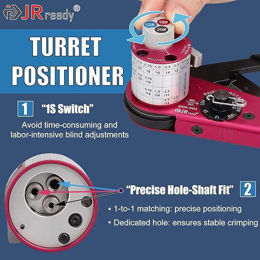 JRready DW4001 531PCS Deutsch Connector Kit with New Turret Deutsch Crimp Tool - DT/DTM/DTP/DTHD Connectors with Size 12/16/20 Solid Contacts (12-22AWG) for Automotive, Industrial, Marine Wiring