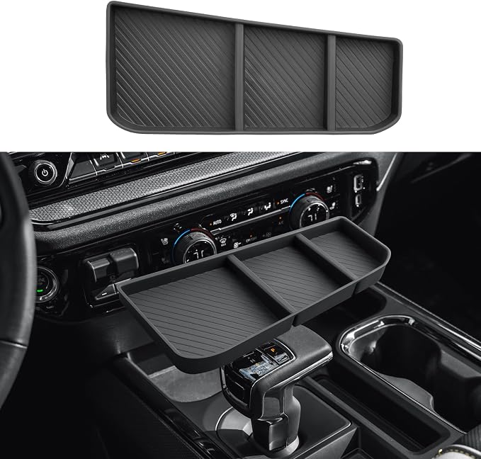 2026 Silverado 1500 Center Console Organizer - Upgrade For 2023-2026 Chevy Silverado 1500/GMC Sierra 1500 Center Console Organizer - Under Screen Organizer - Only Fit Full Console w/Bucket Seats