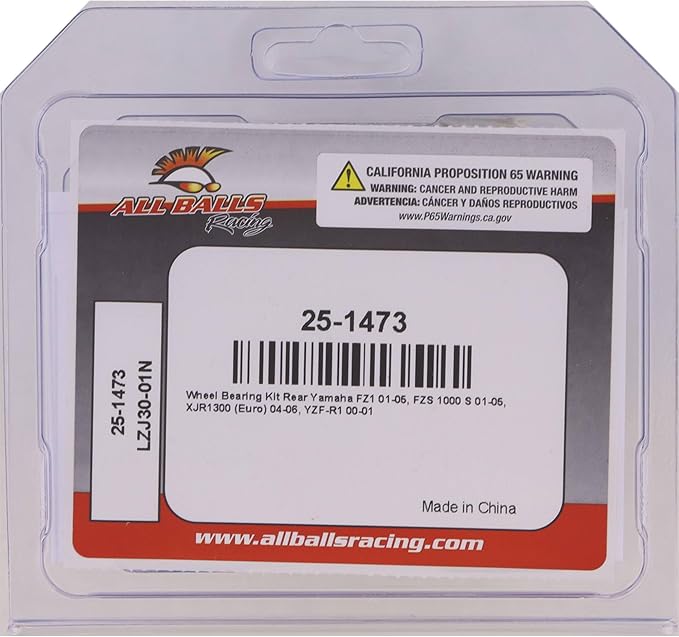 All Balls Racing 25-1473 Wheel Bearing Kit Compatible with/Replacement for Yamaha