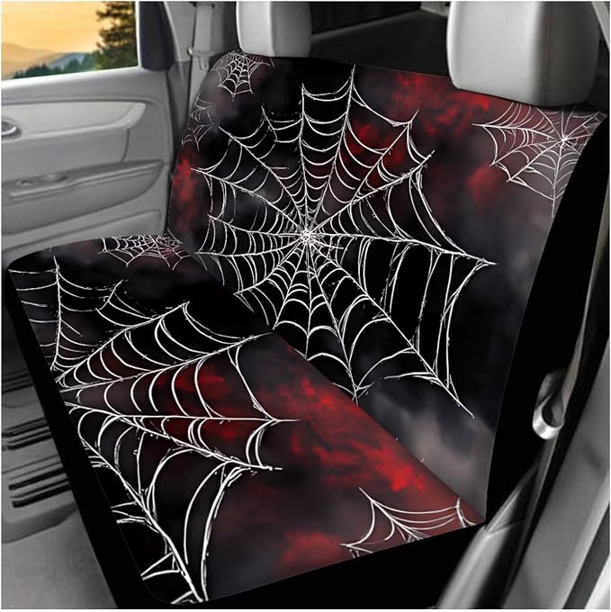 Ystardream Y2K Spider Web Car Interior Seat Cover Full Set Seat Covers for Car for Women Automotive Vehicle Cushion Cover for Cars SUV Pick-up Truck Universal Fit Most Truck, SUV, or Van