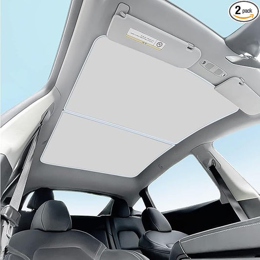 Tesla Model Y Sunshade Roof Never Sag Heat-Insulating, UV-Protective, Nano Ice-Crystal Coatings Interior Accessories for Tesla Model Y 2019-2024