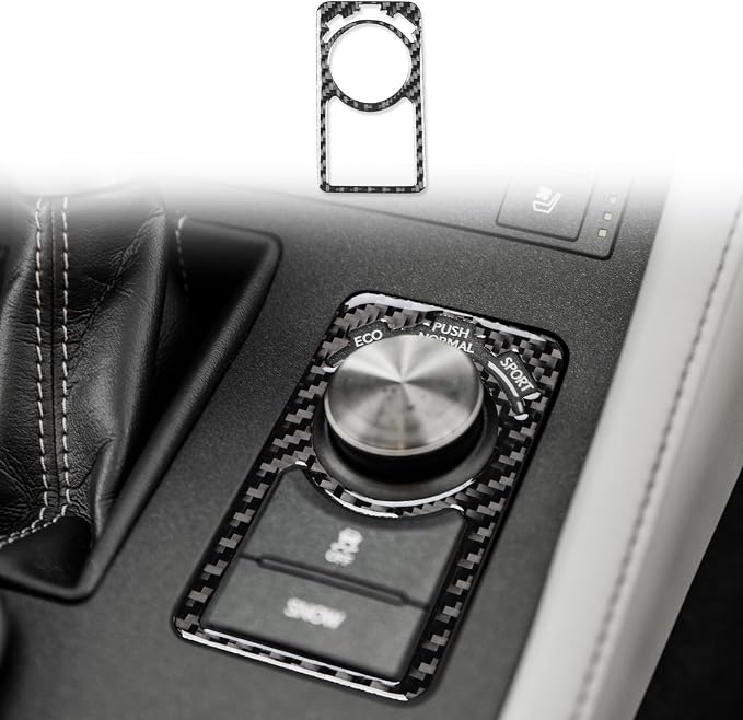 Soft Carbon Fiber Car Interior Interior Shift Side Cover 1/Piece Decorative Sticker for Lexus RC300 350 200T 15-24 Carbon Fiber Interior Accessories