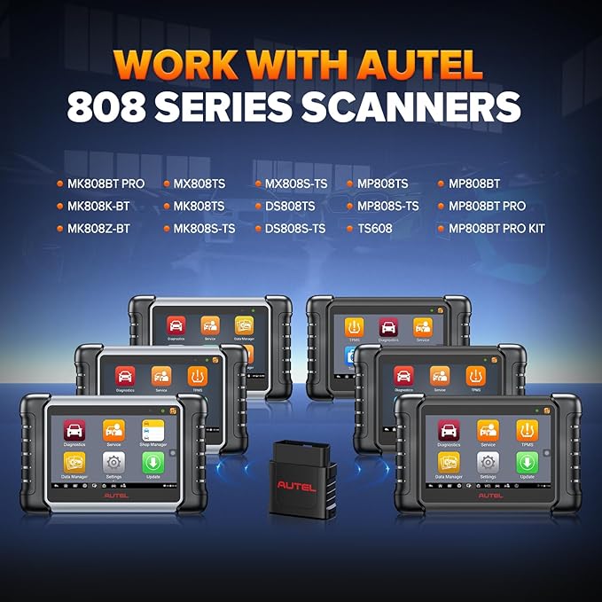 Autel MaxiSys MaxiVCI VCI Mini OBD2 Adapter Connector, 2026 Vehicle Wireless Diagnostic Interface, Work w/Autel Scanner MaxiCOM MK808BT PRO MK808Z-BT MK808K-BT MP808BT Pro MK808S-TS MP808S-TS MK808TS