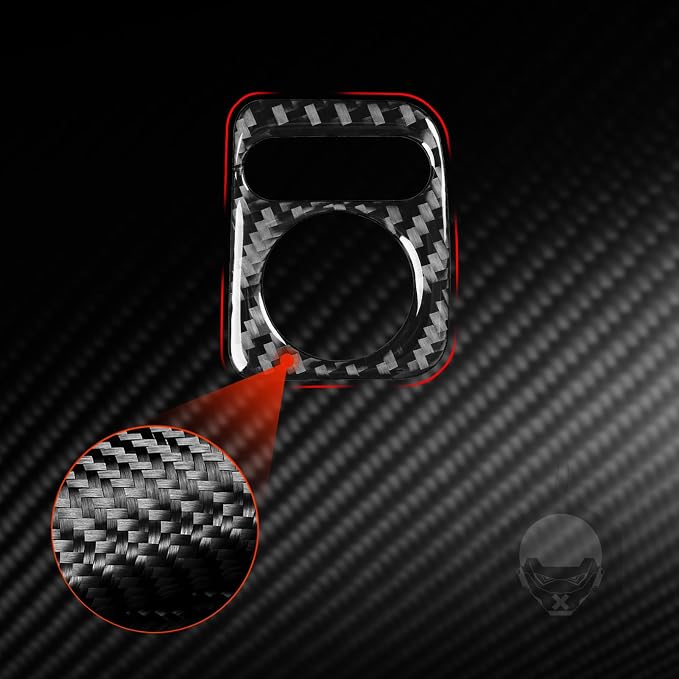 Black Soft Carbon Fiber car Interior Rearview Mirror Adjustment 1/Piece Decorative Sticker Suitable for Acura TSX 09-14 Carbon Fiber car Interior