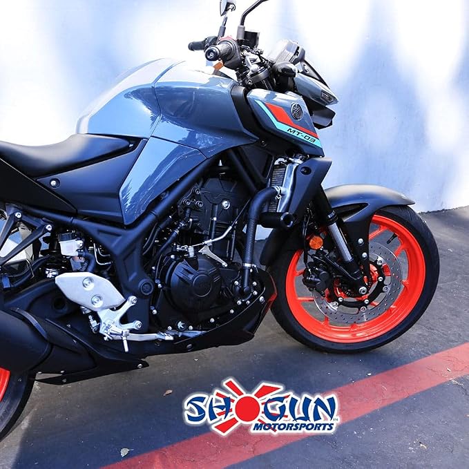Shogun USA Made Yam MT-03 MT 03 MT03 2016 2017 2018 2019 2020 2021 2022 2023 2024 2025 2026 NO CUT Complete Kit Includes Bar Ends Swing Arm Spools and Frame Sliders Black - 755-6149