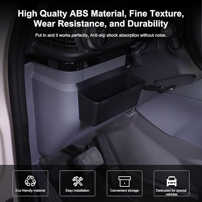 Car Interior Storage Compatible with INEOS Grenadier 2020-2024 - Side Pocket & Center Console Storage Box - ABS Accessories
