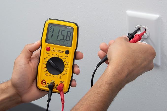 Sperry Instruments DM6410 8 Function Digital Multimeter, Yellow