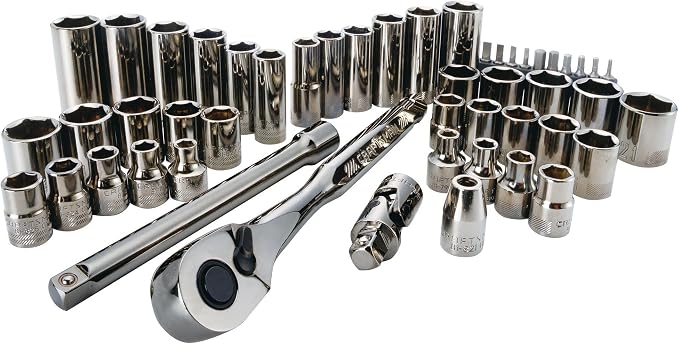 CRAFTSMAN 51-Piece Socket Set with Storage Case, SAE/Metric Mechanics Tool Set (CMMT82334L)