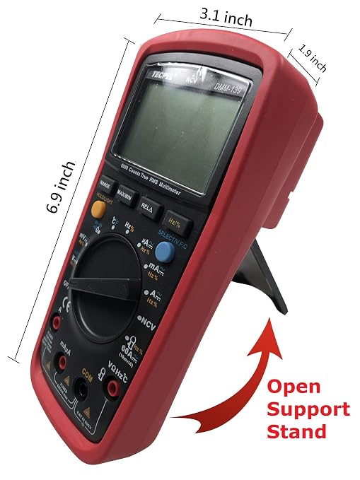 TECPEL DMM-139 Digital Pocket Handheld Multimeter True RMS VFC Measurement