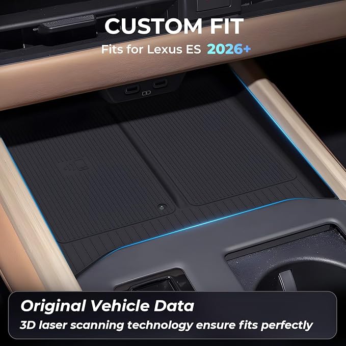 Wireless Charging Protective Mat for Lexus ES/ES350e/ES350h/ES500e 2026, Interior Accessories Center Console Silicone Anti-Slip Wireless Charger Cover Pad Protector for 2026 ES, Black