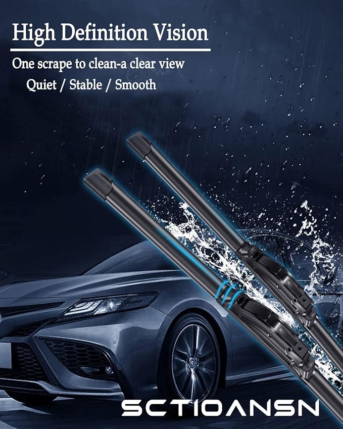 3Pcs Windshield Wiper Blades for Honda CR-V CRV 1997 1998 1999 2000 2001, Original Equipment Automotive Replacement Windshield Wiper Blades for My Car- 20"/19"/11T" (Pack of 3) J- HOOK