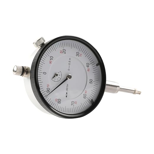 HFS(R) 0-1/2" Dial Indicator Lathe Tool High Precision, 0.5" Measuring Range, 0.001" Graduation Interval