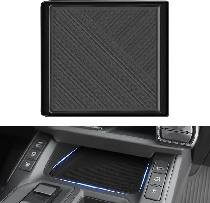 Silicone Liner Mat Compatible with for Toyota RAV4 2026 Anti-Slip Anti-Scratch Center Console Liner Pad Noise Reduction Center Console Liner Pad RAV4 Interior Accessories
