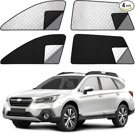 ZATOOTO Car Window Shades for Outback 2015-2020, Double Layer Blackout Shade with Breathable Mesh Screen and Reversible Window Cover Design Privacy & UV Protection for Travel Trip Camping