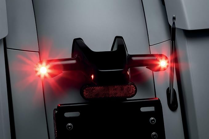 Kuryakyn 2843 Motorcycle Lighting Accessory: Kellermann Atto Rear Turn Signal Adapters for Indian Motorcycles: Challenger and Chieftain, Gloss Black, 1 Pair