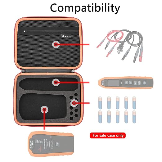 RLSOCO Carrying Case for Klein Tools ET450 Advanced Underground Circuit Breaker Finder and Wire Tracer Kit - Compact Tools Kit Organizer Case