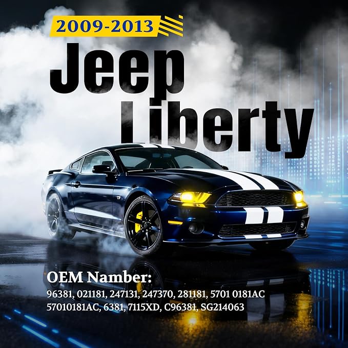 ARANA Rear Hatch Liftgate Struts Shock for Jeep Liberty 2009-2013, Trunk Tailgate Door Lift Support Fit Jeep Liberty Base/Jet/Limited/North Edition/Renegade/Sky Slide/Europe Cherokee Models, 2 Pcs
