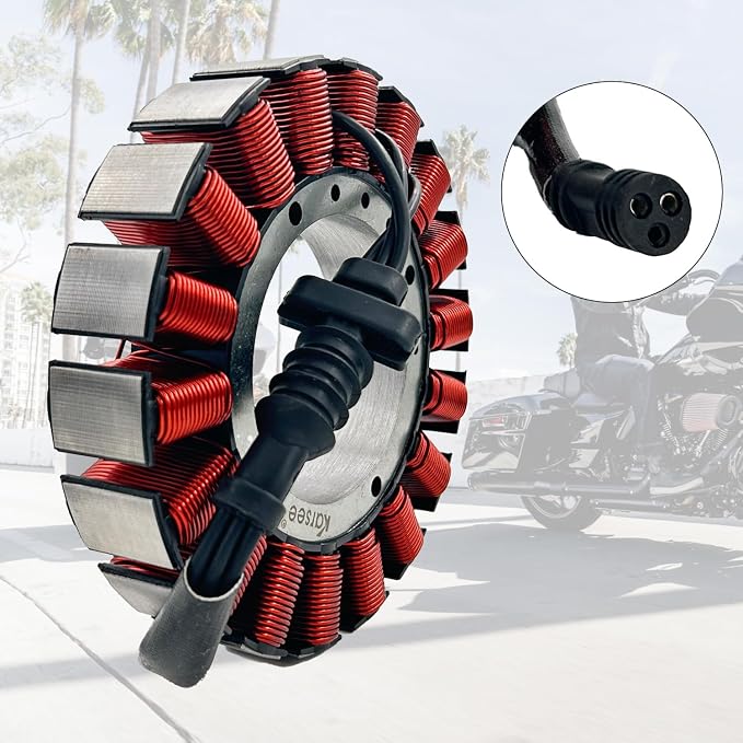 KARSEE 30017-08 Motorcycle Stator Coil Compatible with Harley Davidson 2008-17 Softail & DynaFat Bob Low Rider Street Bob Super Glide Switchback Fat Boy 30017-08A
