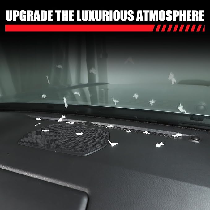 Daeiclru Center Console Dashboard Air Vent Grill Panel Cover Compatible with Toyota Tacoma 2024 2025, Air Outlet Anti-Blocking Trim Dashboard Grille Cover 4th Gen Tacoma Accessories (Middle)