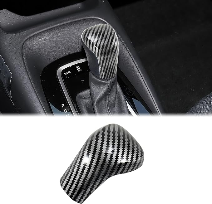 Carbon Fiber Gear Shift Knob Cover Compatible with Toyota Corolla 2020–2026 & Corolla Hatchback 2019–2026