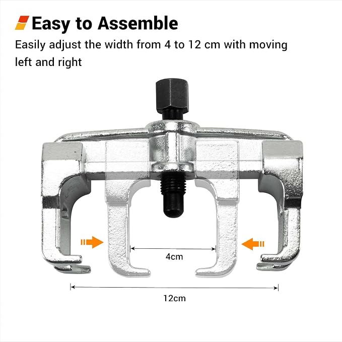 EWK Camshaft Sprocket Pulley Puller Removal Tool Kit for VW Audi V6 V8 T40001, Adjustable Multi-Arm Pulley Removal for Timing Service