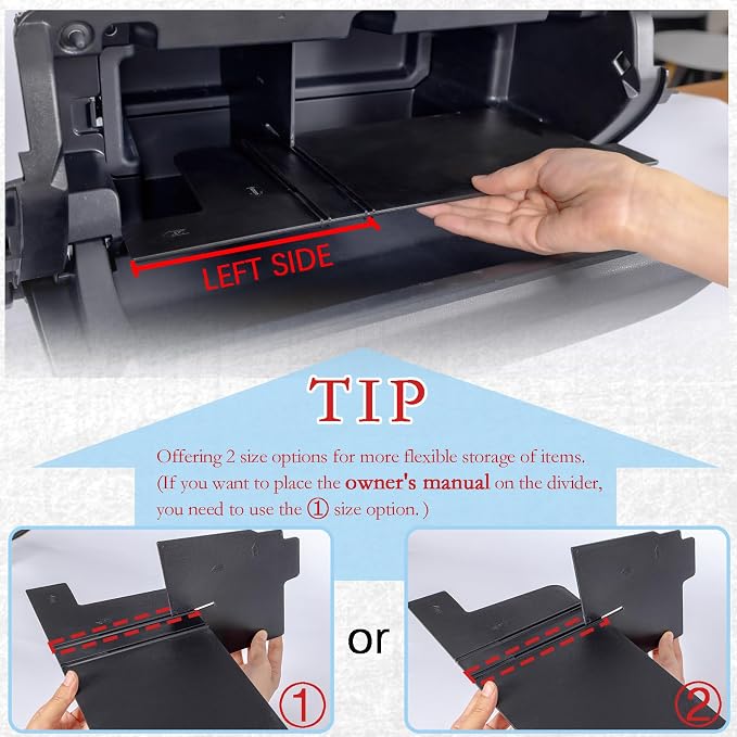 JDMCAR One-Touch Hidden Storage Box and Glove Box Organizer Compatible with 2025+ Toyota 4Runner Accessories