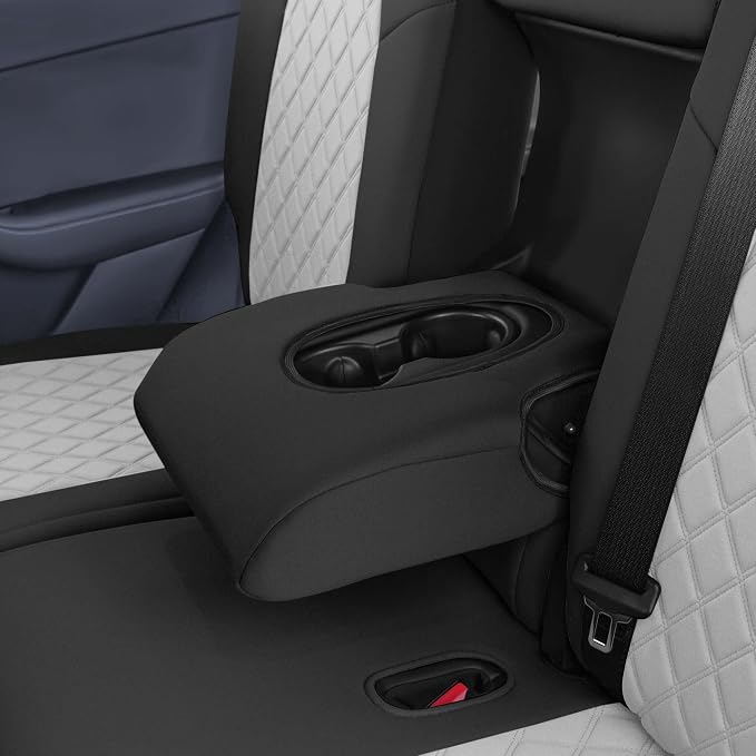 FH Group Custom Fit Car Seat Covers Specifically Made for 2020-2025 Tesla Model Y Ultraflex Neoprene Water Resistant Automotive Seat Covers - Full Set Gray
