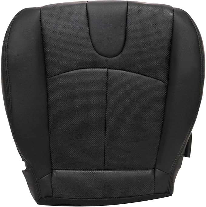 FZJDSD Black Driver & Passenger Side Bottom Perforated Microfiber Leather Replacement Seat Covers Compatible with Infiniti G37 2008 2009 2010 2011 2012 2013