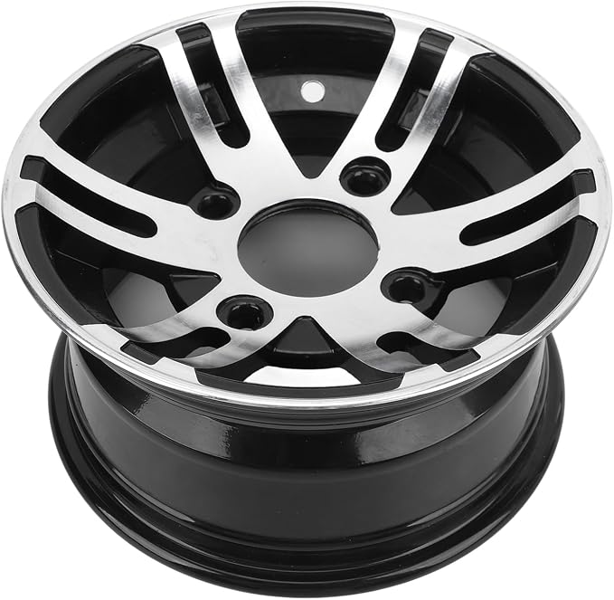 10 Inch ATV Wheel Rim, Universal High Strength ATV Aluminum Alloy Rim for ATVs Go Karts Cart 4 Wheel Vehicles (Front Wheel)