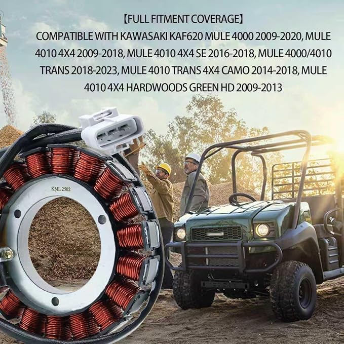 KARSEE Stator Coil 59031-2136 Replacement for Kawasaki KAF 620 Mule 4000 4010 UTV 2009-2019